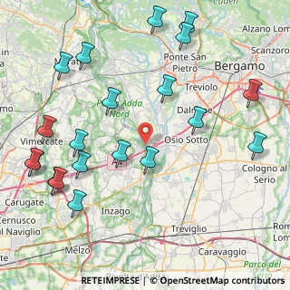 Mappa SP 184, 24042 Capriate San Gervasio BG (10.384)