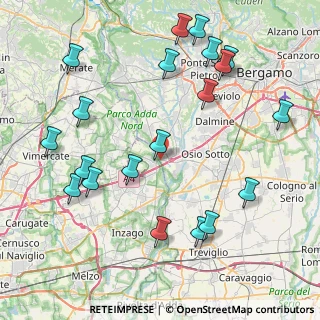 Mappa SP 184, 24042 Capriate San Gervasio BG (9.754)