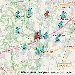 Mappa Via Morali Menotti, 24042 Capriate San Gervasio BG, Italia (4.32)