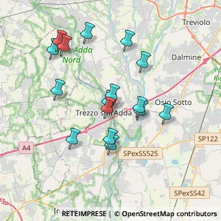 Mappa SP 184, 24042 Capriate San Gervasio BG (3.57563)