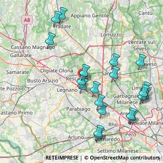 Mappa Via Torino, 20027 Rescaldina MI, Italia (9.582)
