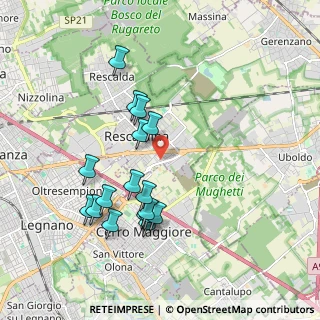 Mappa Via Torino, 20027 Rescaldina MI, Italia (1.82941)