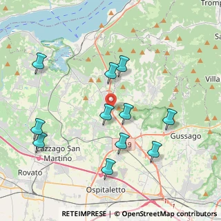 Mappa Via Giacomo Matteotti, 25050 Passirano BS, Italia (4.14545)