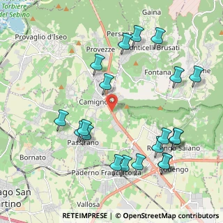 Mappa Via Giacomo Matteotti, 25050 Passirano BS, Italia (2.3635)
