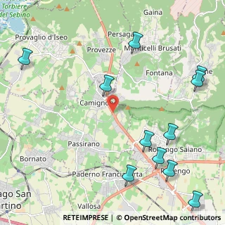 Mappa Via Giacomo Matteotti, 25050 Passirano BS, Italia (2.86182)