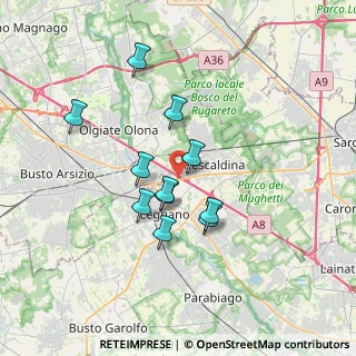 Mappa Via Prealpi, 20025 Legnano MI, Italia (2.89636)