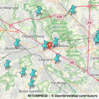 Mappa Via Prealpi, 20025 Legnano MI, Italia (6.34667)