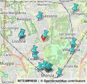 Mappa Via Monte Grappa, 20854 Vedano al Lambro MB, Italia (2.36)