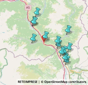 Mappa Glairet, 11020 Hone AO, Italia (7.03)