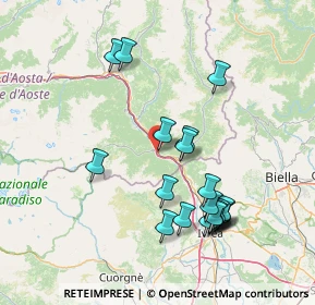 Mappa Glairet, 11020 Hone AO, Italia (15.3385)