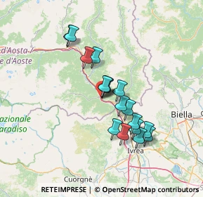 Mappa Glairet, 11020 Hone AO, Italia (11.52706)