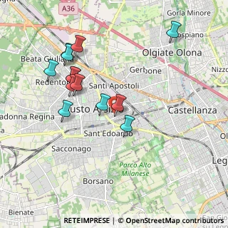 Mappa Via Nazario Sauro, 21052 Busto Arsizio VA, Italia (1.90077)
