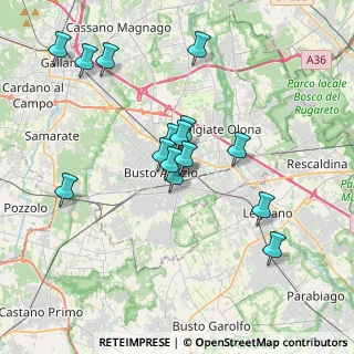 Mappa Via Nazario Sauro, 21052 Busto Arsizio VA, Italia (3.41867)