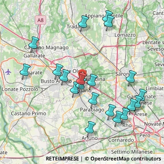 Mappa Via Francesco Pietro Neglia, 20025 Legnano MI, Italia (8.8915)
