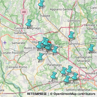 Mappa Via Francesco Pietro Neglia, 20025 Legnano MI, Italia (7.77)