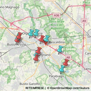 Mappa Via Francesco Pietro Neglia, 20025 Legnano MI, Italia (3.66308)