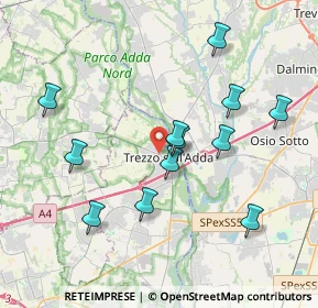 Mappa Via G. B. Bazzoni, 20056 Trezzo sull'Adda MI, Italia (3.76833)