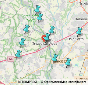 Mappa Via Dante Alighieri, 20056 Trezzo sull'Adda MI, Italia (3.66545)