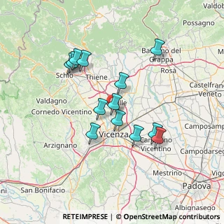 Mappa Via Bacchiglione, 36031 Dueville VI, Italia (12.61923)