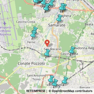 Mappa Via della Repubblica, 21010 Ferno VA, Italia (3.314)