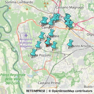 Mappa Via della Repubblica, 21010 Ferno VA, Italia (3.38333)