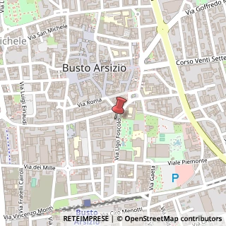 Mappa Via Ugo Foscolo, 2, 21052 Busto Arsizio, Varese (Lombardia)