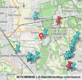 Mappa Piazza S. Pietro, 20033 Solaro MI, Italia (2.75722)