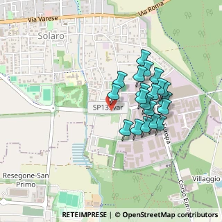 Mappa Piazza S. Pietro, 20033 Solaro MI, Italia (0.3695)