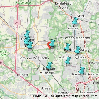Mappa Piazza S. Pietro, 20033 Solaro MI, Italia (4.09091)