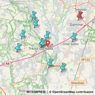 Mappa Via Domenico Grassi, 24042 Capriate San Gervasio BG, Italia (4.07091)