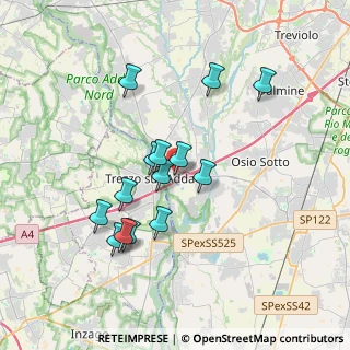 Mappa Via Domenico Grassi, 24042 Capriate San Gervasio BG, Italia (3.20286)