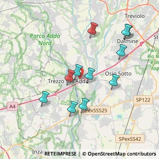 Mappa Via Domenico Grassi, 24042 Capriate San Gervasio BG, Italia (3.78727)
