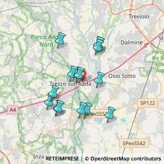 Mappa Via Domenico Grassi, 24042 Capriate San Gervasio BG, Italia (3.23667)