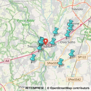 Mappa Via Domenico Grassi, 24042 Capriate San Gervasio BG, Italia (3.30818)