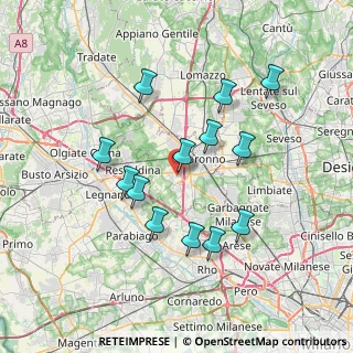 Mappa Vicolo Zara, 21040 Uboldo VA, Italia (6.73846)