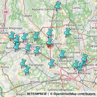Mappa Vicolo Zara, 21040 Uboldo VA, Italia (9.6005)