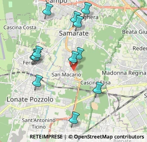 Mappa Via Trento, 21017 Samarate VA, Italia (2.035)