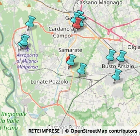 Mappa Via Trento, 21017 Samarate VA, Italia (4.28333)