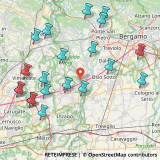 Mappa Via al Porto, 24042 Capriate San Gervasio BG, Italia (10.3345)