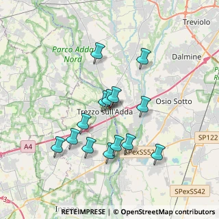 Mappa Via al Porto, 24042 Capriate San Gervasio BG, Italia (3.29857)