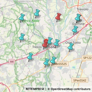 Mappa Via al Porto, 24042 Capriate San Gervasio BG, Italia (4.34714)