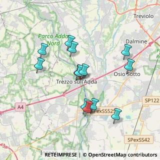 Mappa Via al Porto, 24042 Capriate San Gervasio BG, Italia (3.39308)