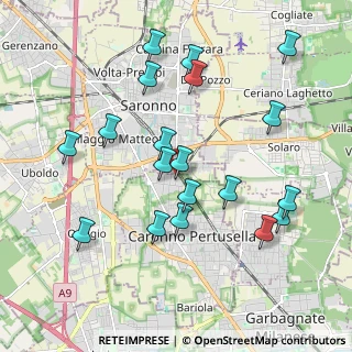 Mappa Via Pitagora, 21042 Caronno Pertusella VA, Italia (2.01316)