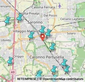 Mappa Via Pitagora, 21042 Caronno Pertusella VA, Italia (2.68846)