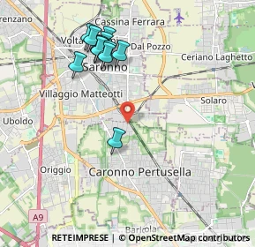 Mappa Via Pitagora, 21042 Caronno Pertusella VA, Italia (2.005)