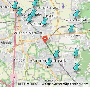 Mappa Via Pitagora, 21042 Caronno Pertusella VA, Italia (2.66583)