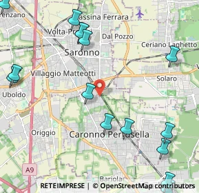 Mappa Via Pitagora, 21042 Caronno Pertusella VA, Italia (3.03188)