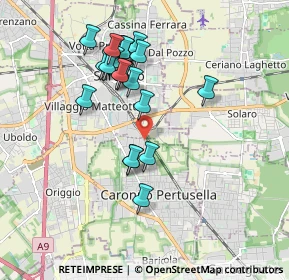 Mappa Via Pitagora, 21042 Caronno Pertusella VA, Italia (1.6865)