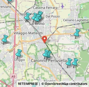 Mappa Via Pitagora, 21042 Caronno Pertusella VA, Italia (2.67)