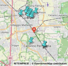 Mappa Via Pitagora, 21042 Caronno Pertusella VA, Italia (1.9775)